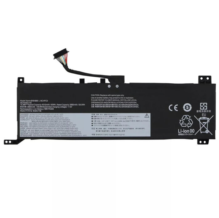 15.36V Battery for Lenovo L19C4PC0 5B10W86196 L19M4PC0 5B10W86195 L19M4PC1 5B10W86192 L19C4PC1 5B10W86194 60WH